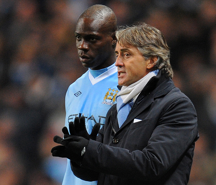 Mario Balotelli Roberto Mancini