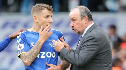 Lucas Digne Rafael Benitez Everton