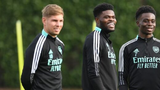 0 Mikel Arteta Emile Smith Rowe and Thomas Partey