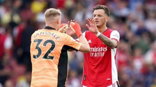 Arsenal pair Aaron Ramsdale and Ben White