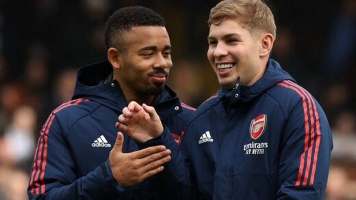 0 Gabriel Jesus Emile Smith Rowe and Arsenal line ups for Sporting CP