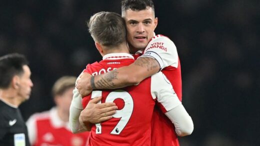 0 Xhaka and Trossard