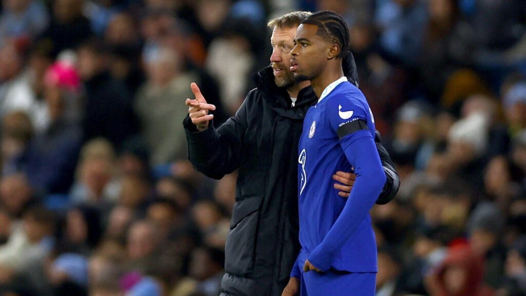 Graham Potter and Carney Chukwuemeka