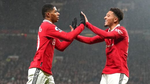 Man United duo Rashford and Sancho